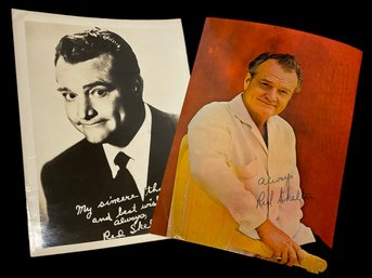Red Skelton Live Ink Hand Signed Photo  And Auto Signed Photo