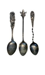 3 Small Sterling Spoons