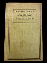 United States Coast Pilot Atlantic Coast Section A 1941 Nautical Book