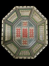 Intricately Inlayed Reticulated Antique Syrian/Turkish Mosaic Tray