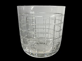 Ralph Lauren Block Pattern Crystal Vase