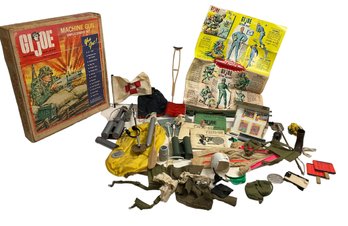 Hasbro G.I. Joe 1965 Machine Gun Emplacement Box With Accessories Manuals Etc Hassenfeld Bros Inc