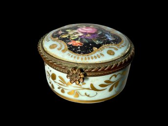 Small Hand Painted Limoges Pill Box Antique