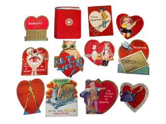 Big Batch Of Pun 1920s Valentine Cards