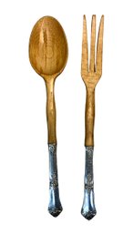 Wooden Serving Utensils With Sterling Handles