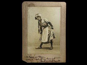 Antique Cabinet Card Cross Dressing Chorus Girl