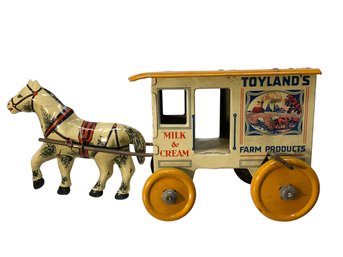 Marx Toylands Farm Products Milk & Cream Delivery Truck