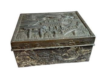 Small Antique Japanese Metal Box