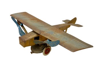 Rare 1920s Kingsbury Plane Tri-motor Tin Windup Airplane