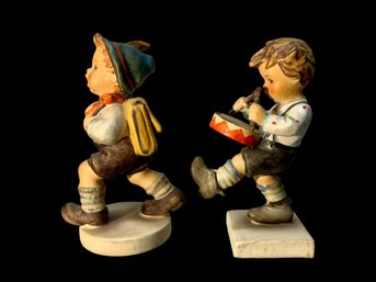 Two Hummel Figurines Little Drummer And School Boy