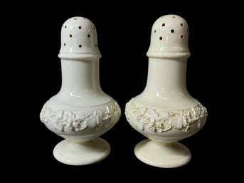 Pair Of Antique Wedgwood Salt And Pepper Shakers