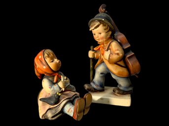 Two Hummel Figurines Happy Pastime And Little Cellist