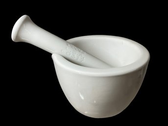 Coors Porcelain Pharmacy Mortar And Pestle