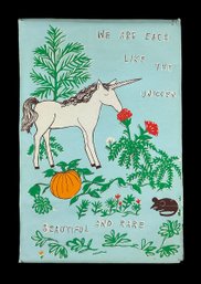 Vintage 1970s Hippy Boho Poster We Are Each Like The Unicorn Beautiful And Rare