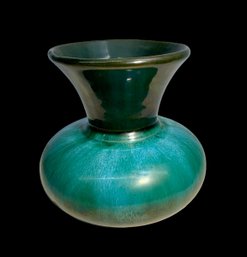 D.M.P. Canada Mid Century Turquoise Glaze Art Pottery Vase