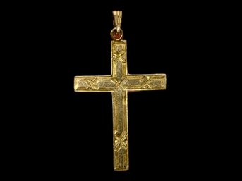 Vintage 10K Gold Religious Cross