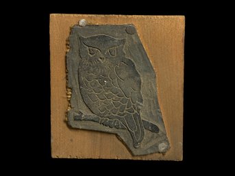 Antique Owl Woodblock Stamp