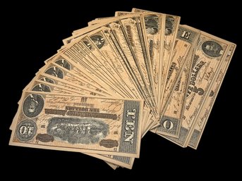 Big Batch Of Vintage Facsimile Confederate Bills