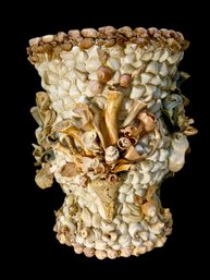 Big Vintage Scluptural Assemblage Shell Terracotta Planter