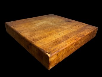 Vintage Butcher Block Counter Top Wood Cutting Chopping Board