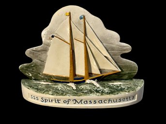 Vintage 1984 Sebastian Miniatures Figurine SSS Spirit Of Massachusetts Ship