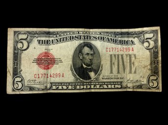 1928 Five Dollar Bill
