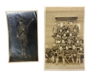 Eight Antique Photographs Of WWI Soldiers Army And Navy Camp Joseph E Johnson Etc