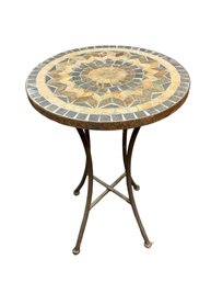 Stone Mosaic Inlay Top Plant Table Or Patio Table