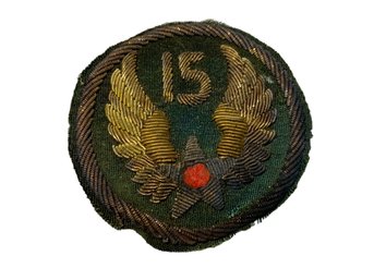 WWII AAF 15th Air Force Italian Made? Bullion Patch