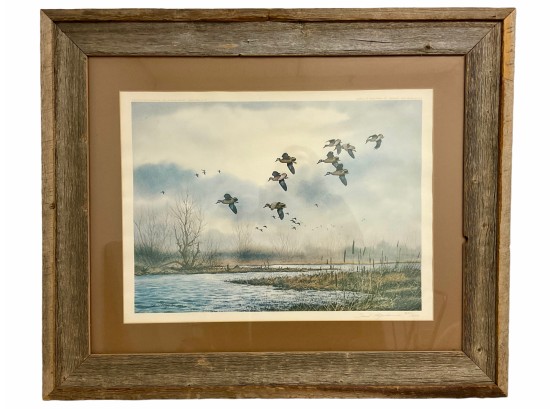 Hand Signed Limited Ed David Hagerbaumer Vintage Duck Print