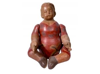 Large Clay Child / Doll Sculpture