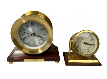 Two Chelsea Desk Clocks