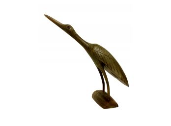 Carved Bird Statue Natural Material