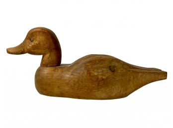 Vintage Carved Wooden Duck Decoy