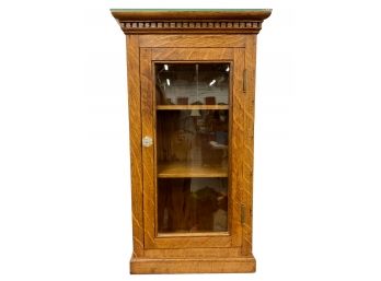 Just The Right Size Oak Antique Cabinet
