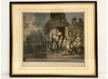 BIGG, After William Redmore (1755-1828) Saturday Evening The Husbandman's Return From Labour Lithograph
