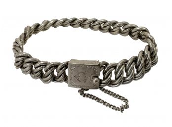 Victorian Sterling Silver Chain Bracelet