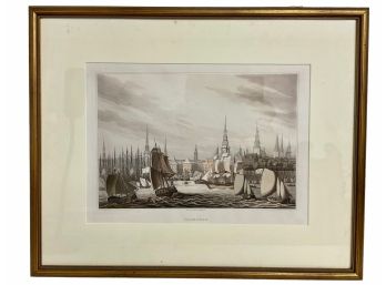 Antique 1815 Robert Bowyer Hamburg Framed Print