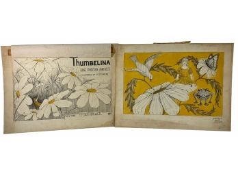 Pair Of Mid Century Thumbelina Illustrations