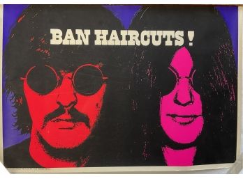1960s Original Ban Haircuts Poster