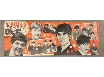 The Beatles Dell Fold Out Poster Over 4 Feet Long