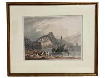 Antique 1825 Robert Bowyer Print Robin Hood's Bay