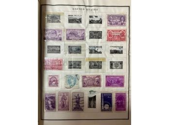 Antique Postage Stamp Collection Book