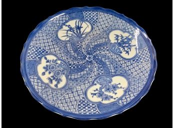 Large Japanese Porcelain 12' Serving  Platter