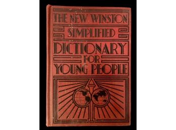 1936 Winston Dictionary For Young People Deco Cover