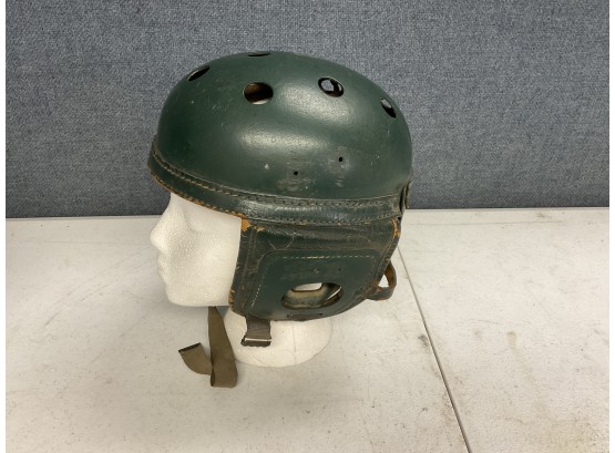 Vintage WWII Leather U.S. Tanker Drivers Helmet