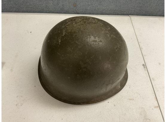 WWII Front Seam Army Helmet W Vent Hole Liner