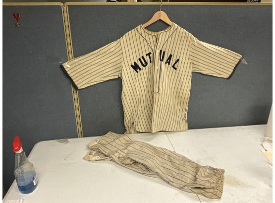 Antique Vintage Baseball Uniform Mutual