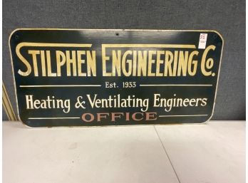 Antique/Vintage Metal Sign Stilphen Engineering Co.