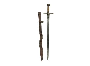 Antique Turkish, Sudanese, Moroccan? Long Sword W Sheath